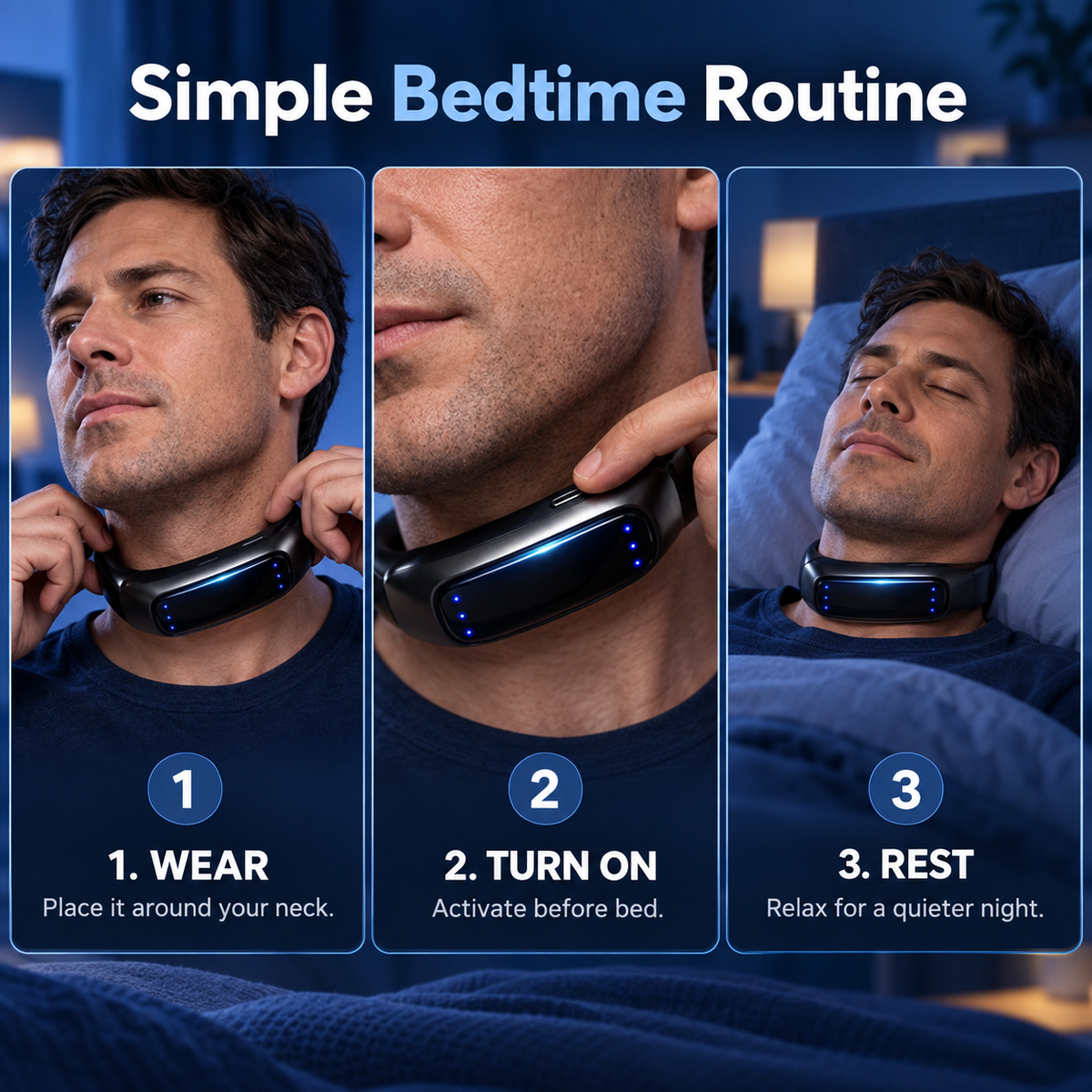 Neck Wearable – Simple Bedtime Snoring Support