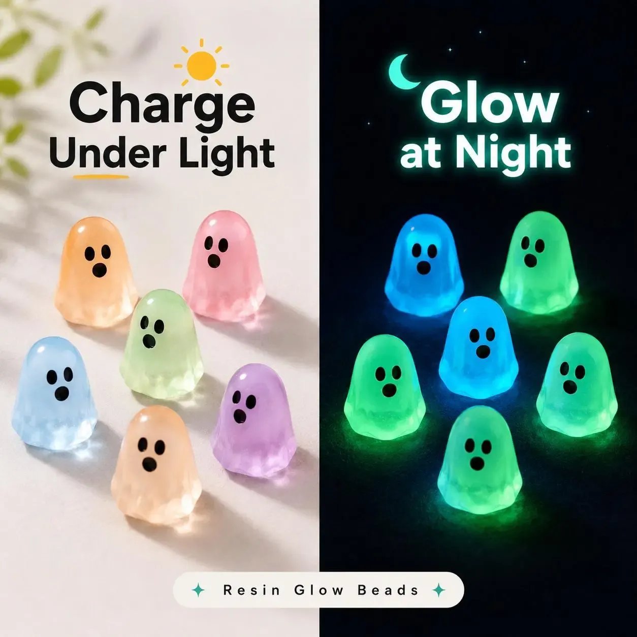 👻 LIMITED DEAL | Mini Glow Ghost Decorations – Cute by Day, Spooky & Glowing After Dark