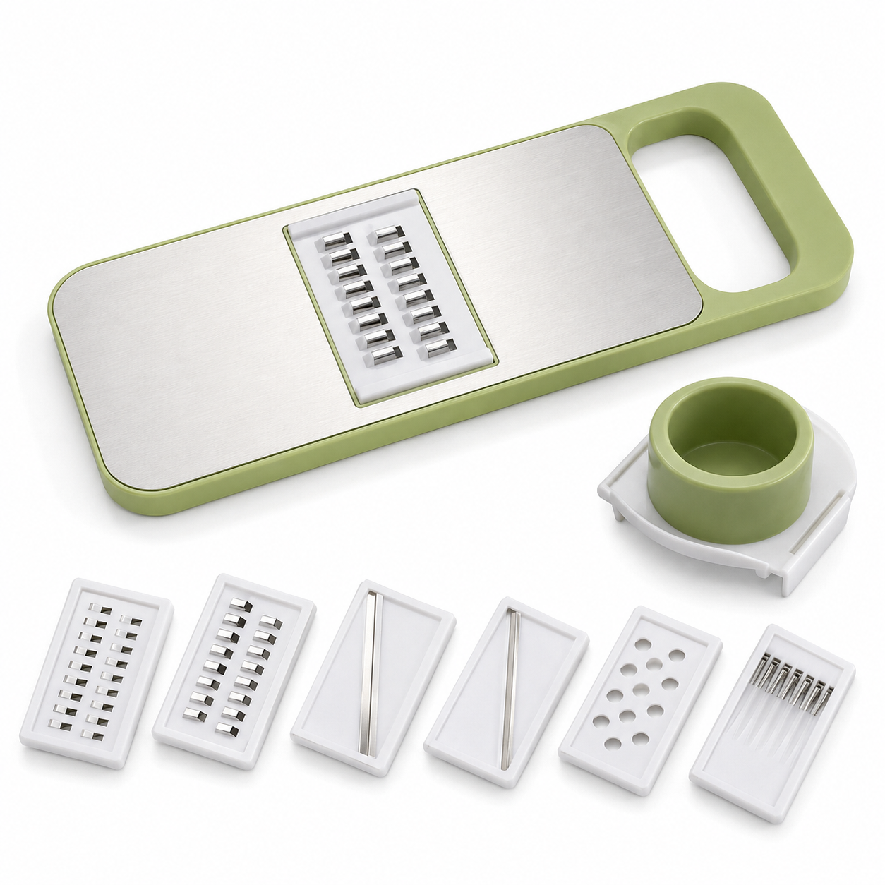🥕 6-in-1 Multifunction Vegetable Slicer & Julienne Cutter with Safety Food Holder