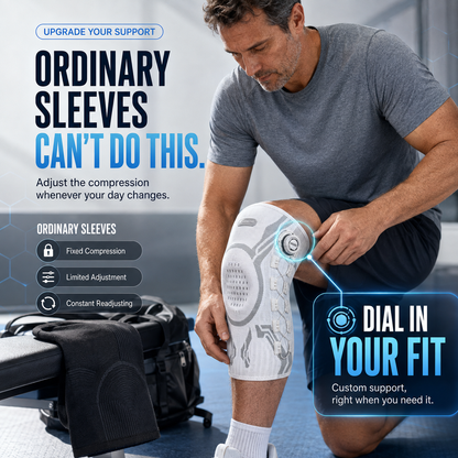 🦵 Not Just a Knee Sleeve — Adjustable Support That Fits You