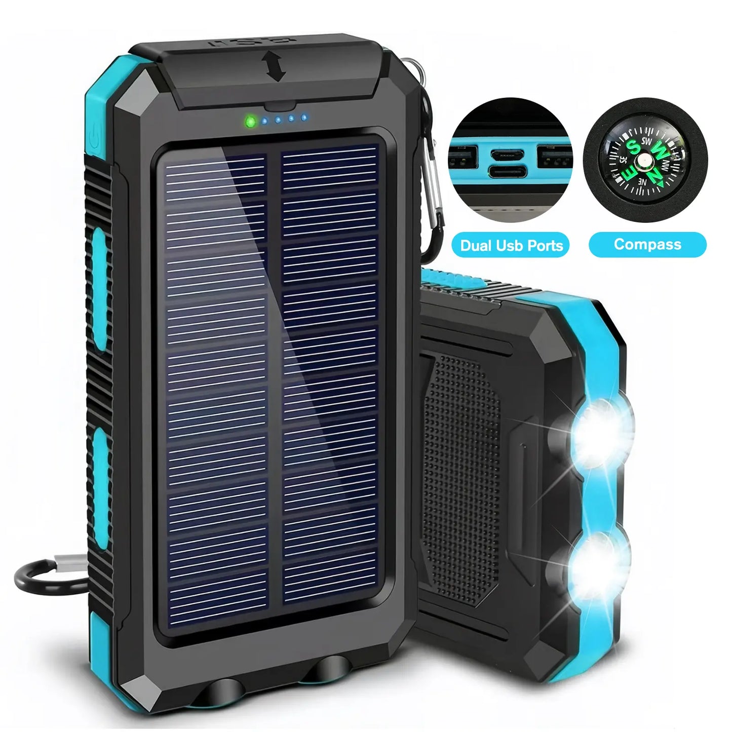 ⚡ SPECIAL OFFER | 30000mAh Solar Power Bank – High-Capacity Portable Charger for Outdoor Use