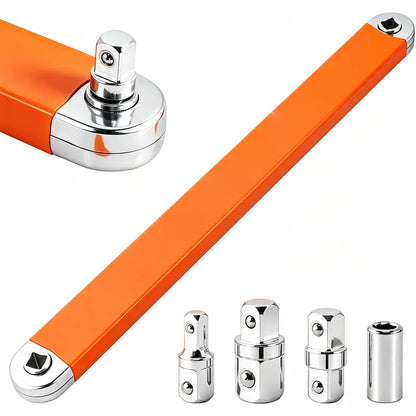 💥 HOT DEAL | Impact-Ready Offset Extension Wrench – Multi-Drive Adapter Tool for Tight Repair Spaces