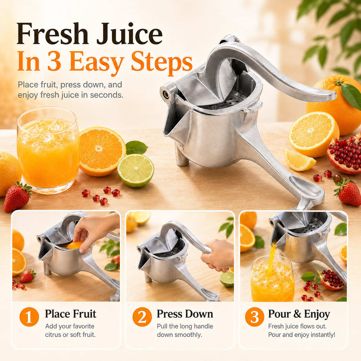 🍋 EasyPress Fruit Juicer-Ready For Fresh Juice Anytime? 🍊