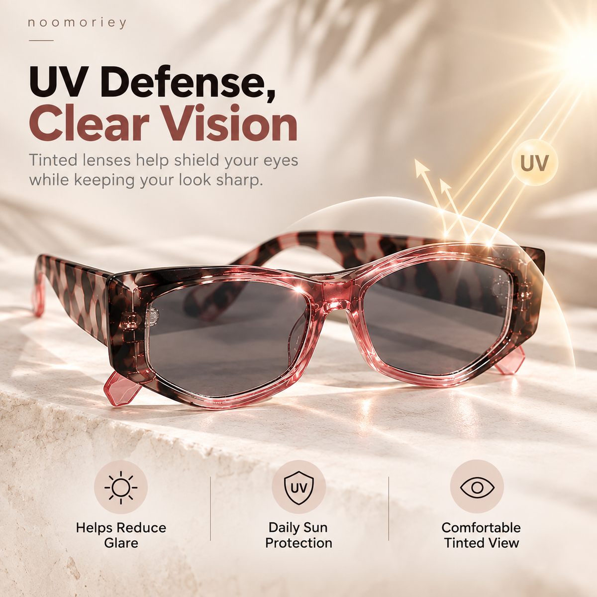 Blue Light Blocking Square Glasses for Women – Stylish Tortoiseshell Frames