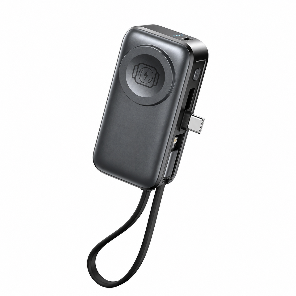 ✈️ Travel Essential 2026 – Mini Portable Power Bank With Built-In Cable For Phones
