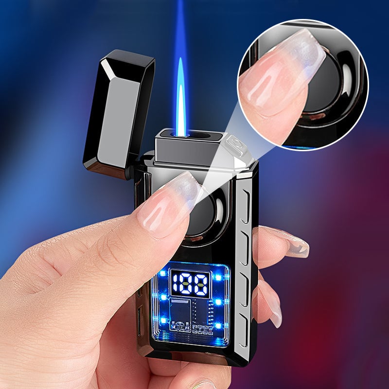 💯🔥Hot Sale🔥Multi-Functional Dual Flame Lighter with Colored Lights