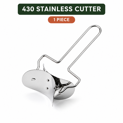 🥟 Stainless Steel Dumpling Maker & Dough Cutter Set – Roll, Fill, Press & Seal with Ease