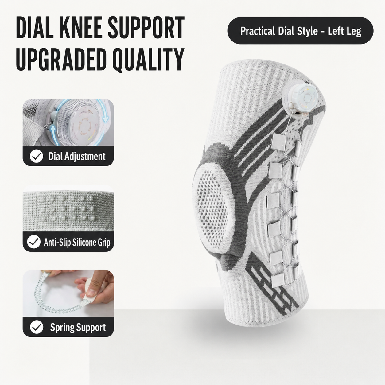 🦵 Not Just a Knee Sleeve — Adjustable Support That Fits You