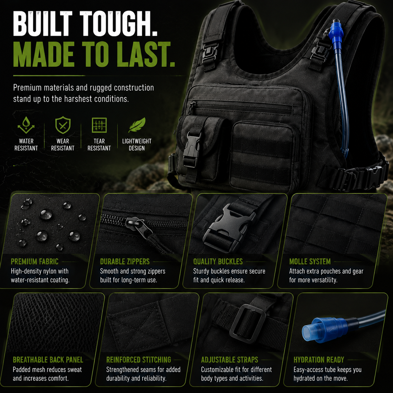 Tactical Chest Bag – Compact EDC Sling Pack Built For Outdoor Adventures