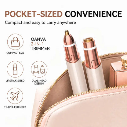 ✨ Painless 2-in-1 Facial & Eyebrow Trimmer – Smooth Skin & Perfect Brows Anytime