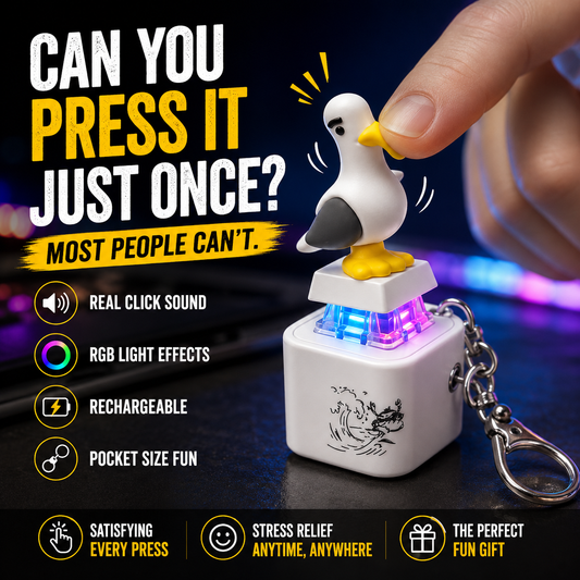 Funny Click Bird™ RGB Light Keychain