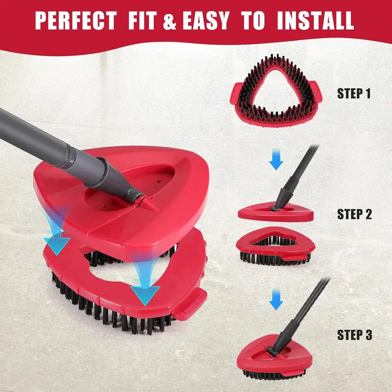🧹 Microfiber Spin Mop Refills + Scrub Brush Set – Fits O-Cedar EasyWring 1-Tank System