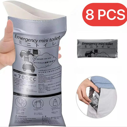 8/16/32PCS Disposable Emergency Urinal Bag, Portable Camping Pee Bags, Travel Pee Bags, Car Traffic Jam Emergency Portable Urine Bag, Vomit Bags, for Men Women Patient