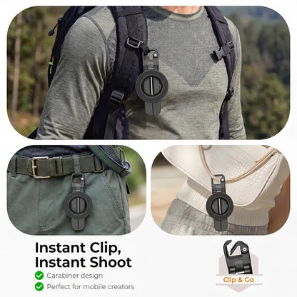 📱 360° Foldable Magnetic Phone Holder – Strong Grip for Golf, Gym & Travel