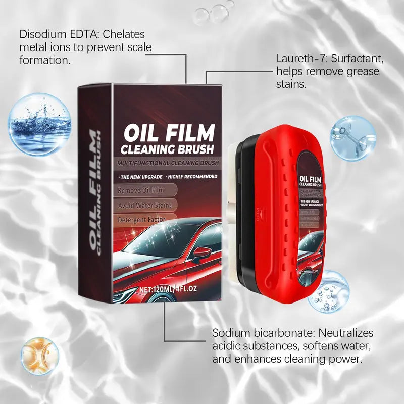 🚗 **Windshield Oil Film Remover Brush – Clearer Glass, Safer Drive**