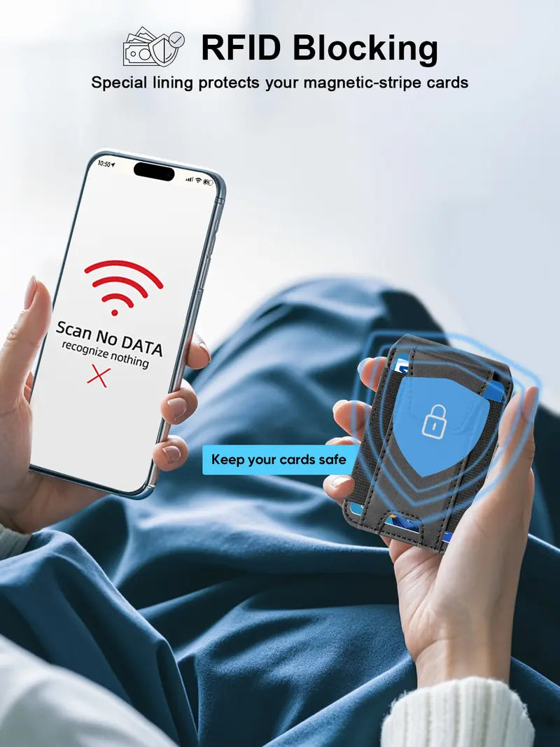 RFID blocking smart magnetic wallet