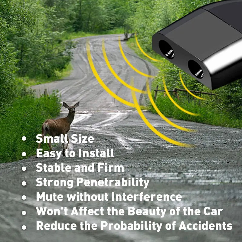 🦌 4PCS Deer Warning Whistles – Easy-Install Wildlife Alert for Cars, Trucks, RVs & Motorcycles