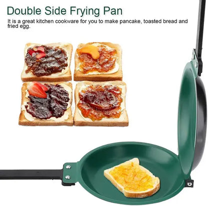 🥞 Double-Sided Nonstick Flip Pan – Easy Pancakes, Eggs & Omelets