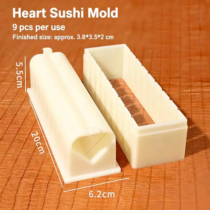 🍣 DIY Sushi Maker Mold Set – Easy Homemade Sushi Roll Tool For Beginners & Family Sushi Nights