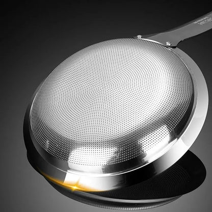 🍲 Fine Mesh Stainless Steel Skimmer Spoon – Remove Oil, Foam & Food Particles Easily