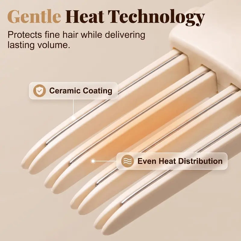 ✨ Instant Root Lift Volumizer Clip – Heated Hair Volume Styler for Fuller, Bouncy Hair