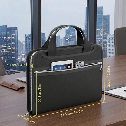 🔥 Fire-Resistant Document Organizer Bag – Large Capacity A4 File Storage Case