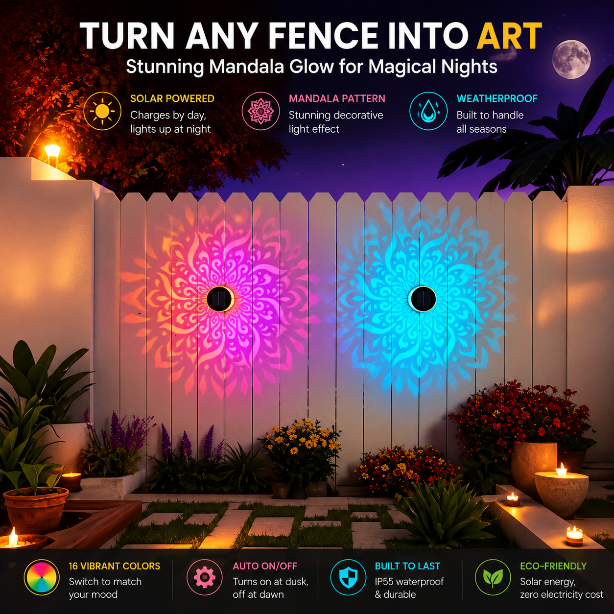 2026 New Solar Mandala Lights