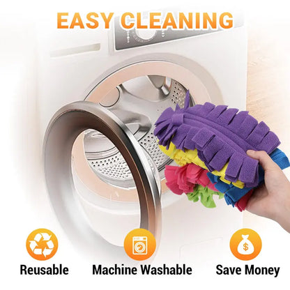 6-Pack Reusable 360° Microfiber Duster Refills – Machine Washable Dust Cleaning Heads