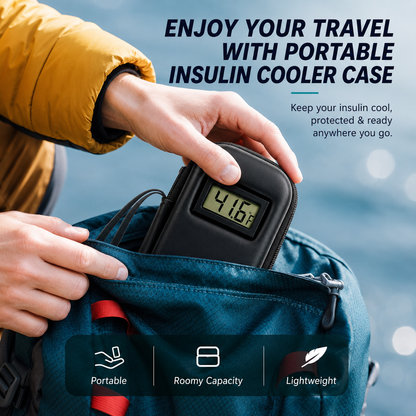 Insulin Cooler Travel Case with Temperature Display