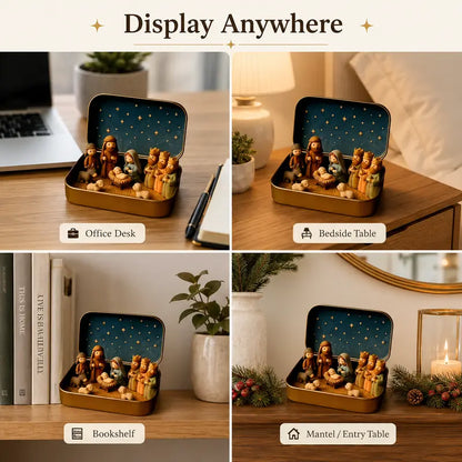 ✨ Mini Nativity Scene Set – A Tiny Christmas Keepsake Full of Faith & Love