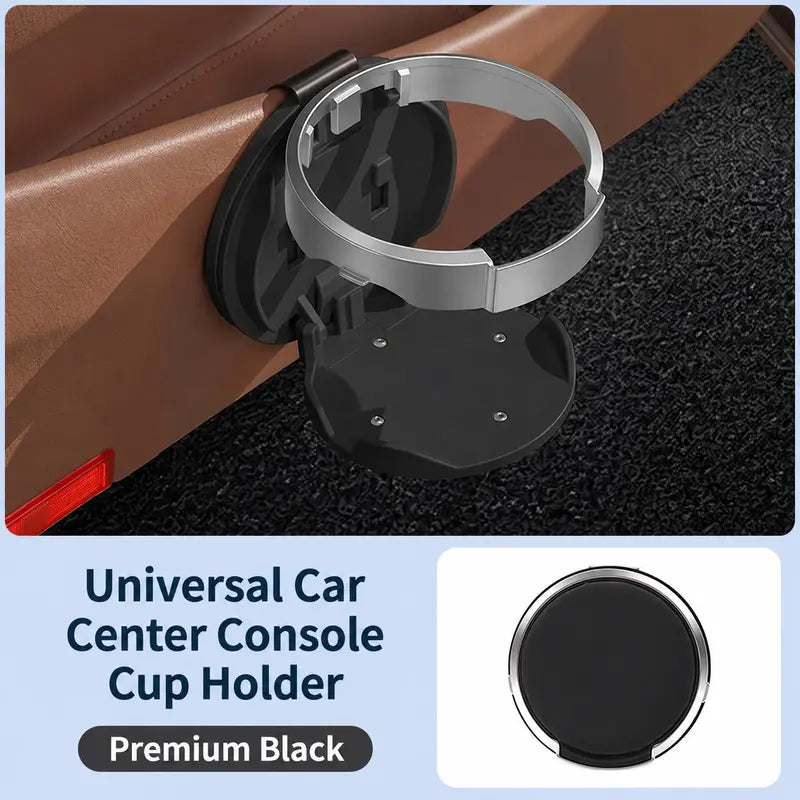 🚗 Universal Foldable Car Cup Holder – Space-Saving Drink & Phone Holder