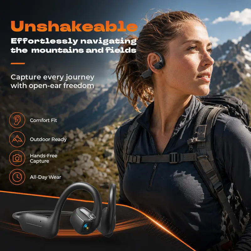 👀 Smart Camera AI Headphones – The World's First Wearable Headset That Lets You See, Hear & Explore Hands-Free