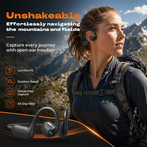 👀 Smart Camera AI Headphones – The World's First Wearable Headset That Lets You See, Hear & Explore Hands-Free