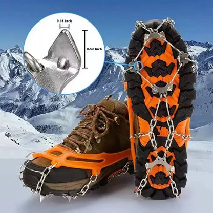 🧊 50% OFF Ice Cleats for Shoes – Anti-Slip Snow Grips for Winter Walking & Hiking
