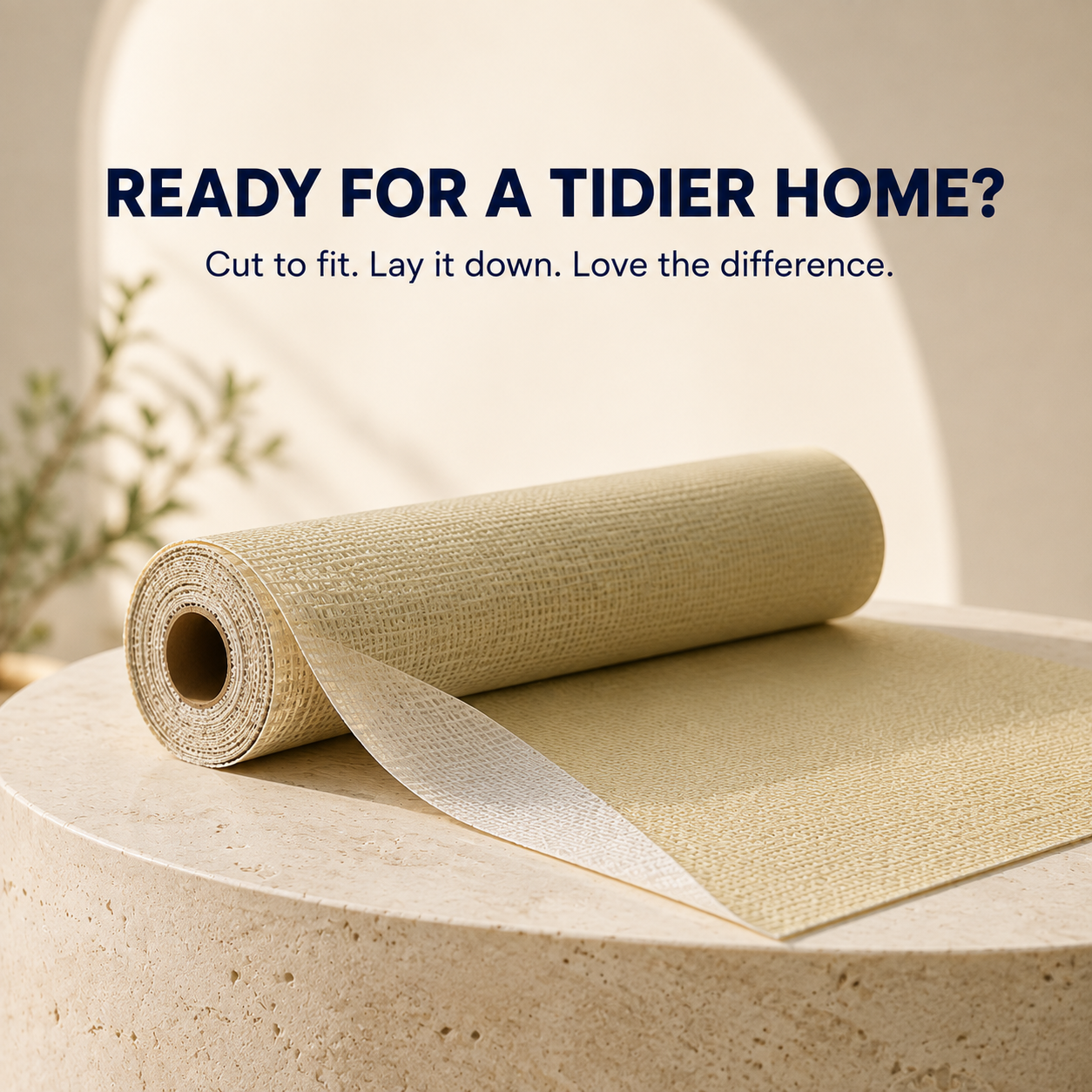 ✂️ Cut-to-Fit PVC Non-Slip Shelf & Drawer Liner