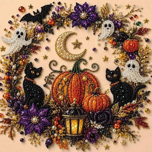 🎃 Halloween Pearl Bead Art DIY Kit – Sparkling Seasonal Craft & Décor