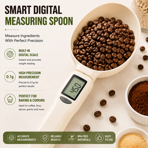 🥄 Smart Digital Measuring Spoon Scale – Precision Kitchen Weight Spoon for Baking, Cooking & Meal Prep