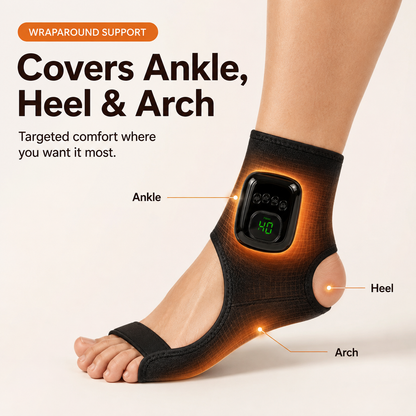 Heated Foot & Ankle Massager – Heat, Compression & Deep Relaxation