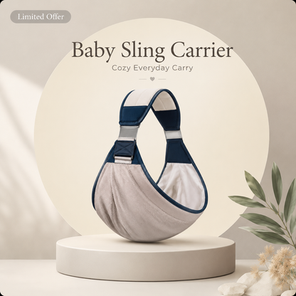 🤱Soft Baby Wrap Carrier – Hands Free Infant Sling for Newborns, Breathable Comfort Baby Holder for Everyday Bonding