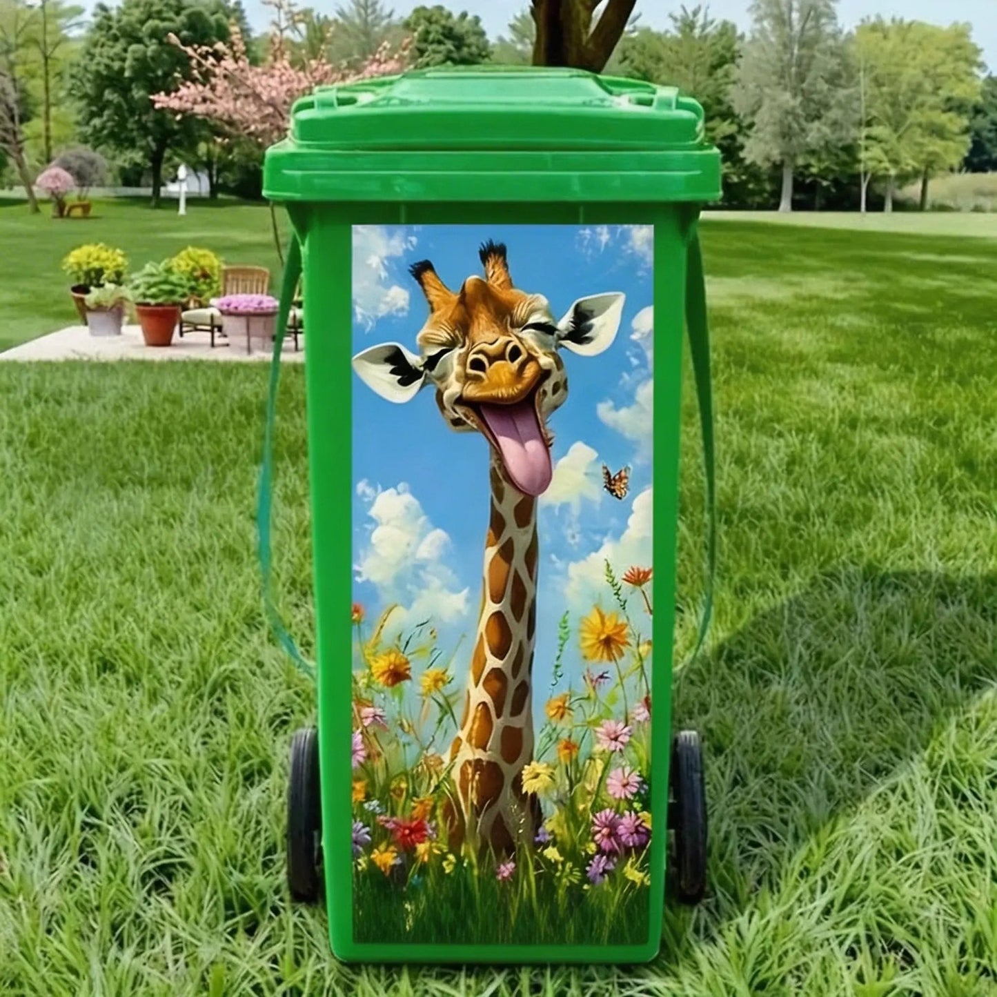 🔥Flash Sale 49% OFF✨ Creative Colourful Cartoon Trash Can Sticker, DIY Funny Bin Decal for Home Bathroom Kitchen&Brighten Your Community