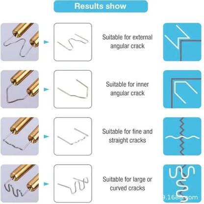 🔧 🚗 Heavy Duty Plastic Welding Repair Kit with 200 Staples