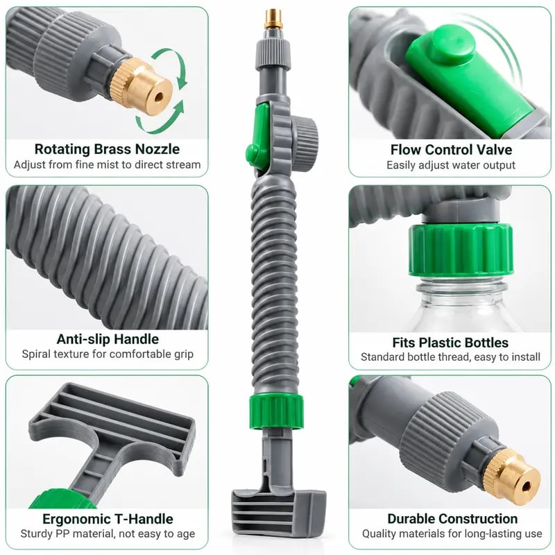 ♻️ Reusable Bottle Pressure Sprayer – 2-Mode Plant Mister