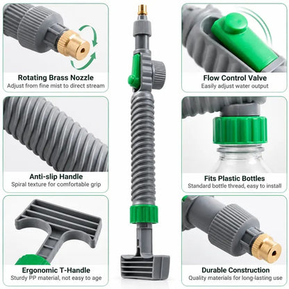 ♻️ Reusable Bottle Pressure Sprayer – 2-Mode Plant Mister