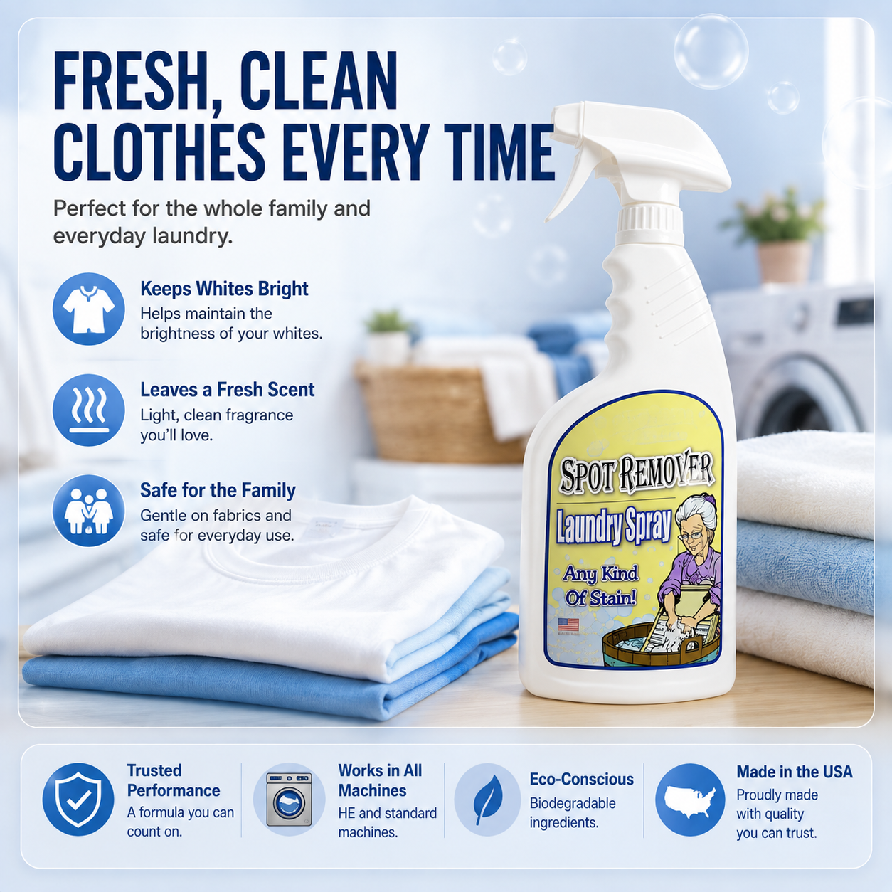 🧼 Tough Stain Rescue Laundry Spray