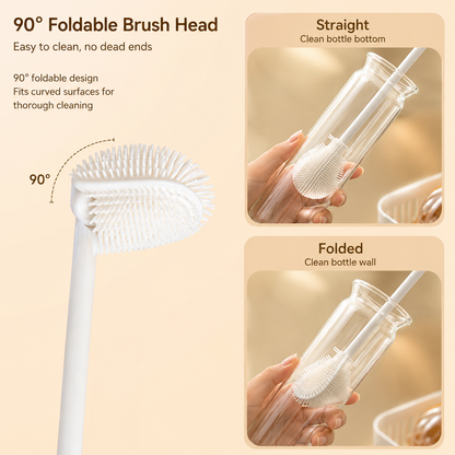 360° Flexible Silicone Bottle Brush – Deep Clean Every Corner with Ease 🧼