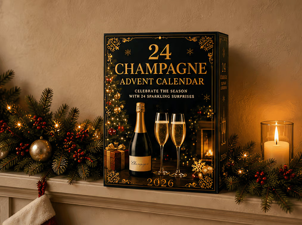 2026 Champagne Advent Calendar – 24-Day Christmas Countdown Gift