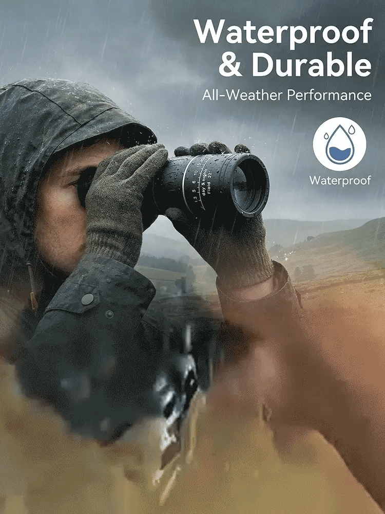 💯Used by American Mountain Guides! 100x HD Monocular, IPX5 Waterproof & Fog-Proof🧭🔭