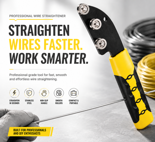 🔧⚡ Stainless Steel Cable Straightener Tool – Straighten Wires Faster, Work Smarter! 💪📏