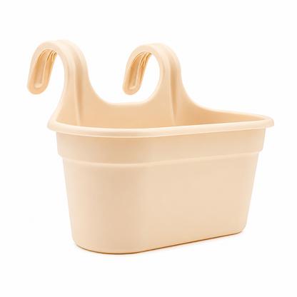 Balcony Hanging Planter – No Tools Rail Flower Pot | Space-Saving Garden Pot