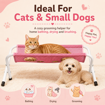 🐾 Pet Spa Grooming Hammock – Stress-Free Bathing & Drying Station for Cats & Small Dogs